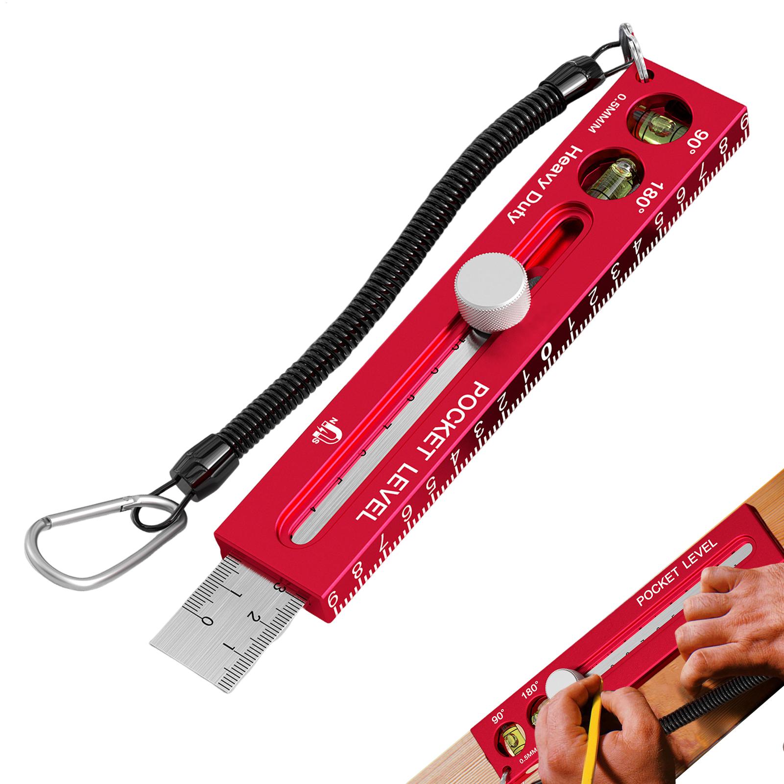 Marking Tools In Workshop - Magnetyczna linijka stolarska ze stopu aluminium,