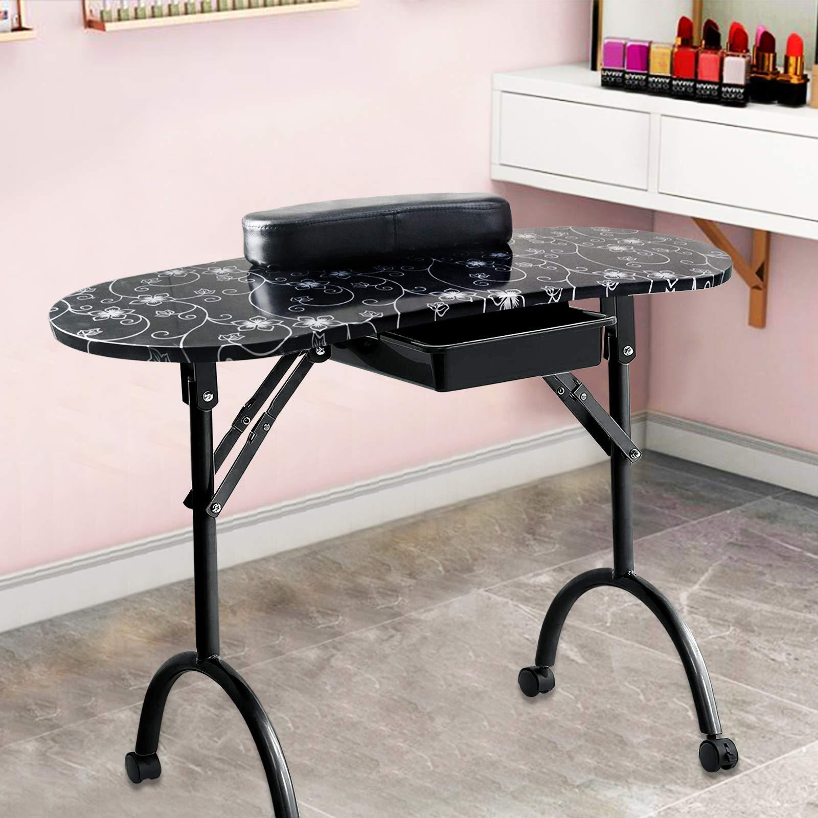 Workbench Portable Fold - Stół do manicure z wzorami, nowoczesny,