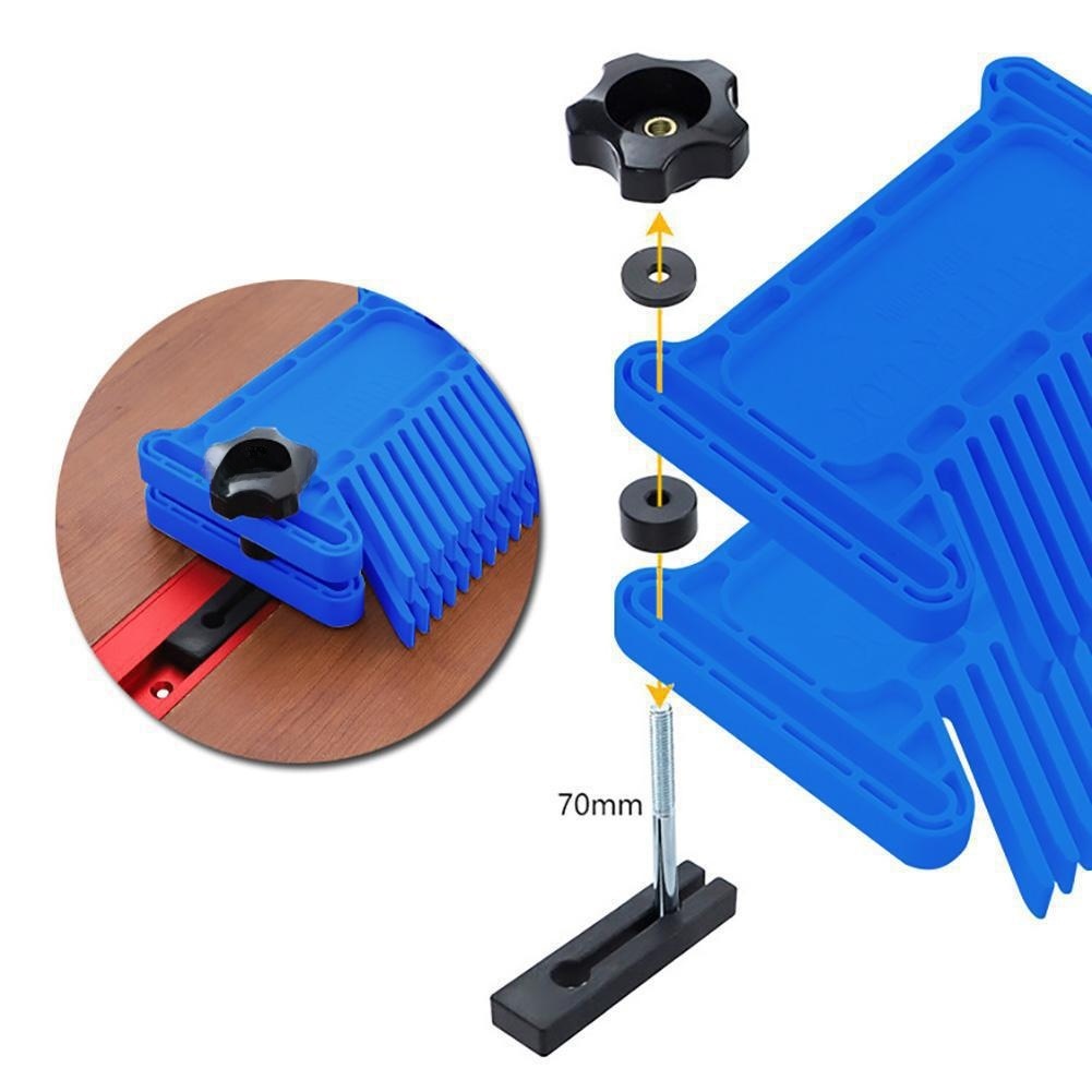 Workshop Tools Safety - Zestaw niebieskich plastikowych listew ochronnych ABS