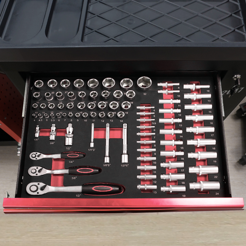 Wózek narzędziowy z 7 szuflada – Tools Mechanical Workshop recenzja i cena