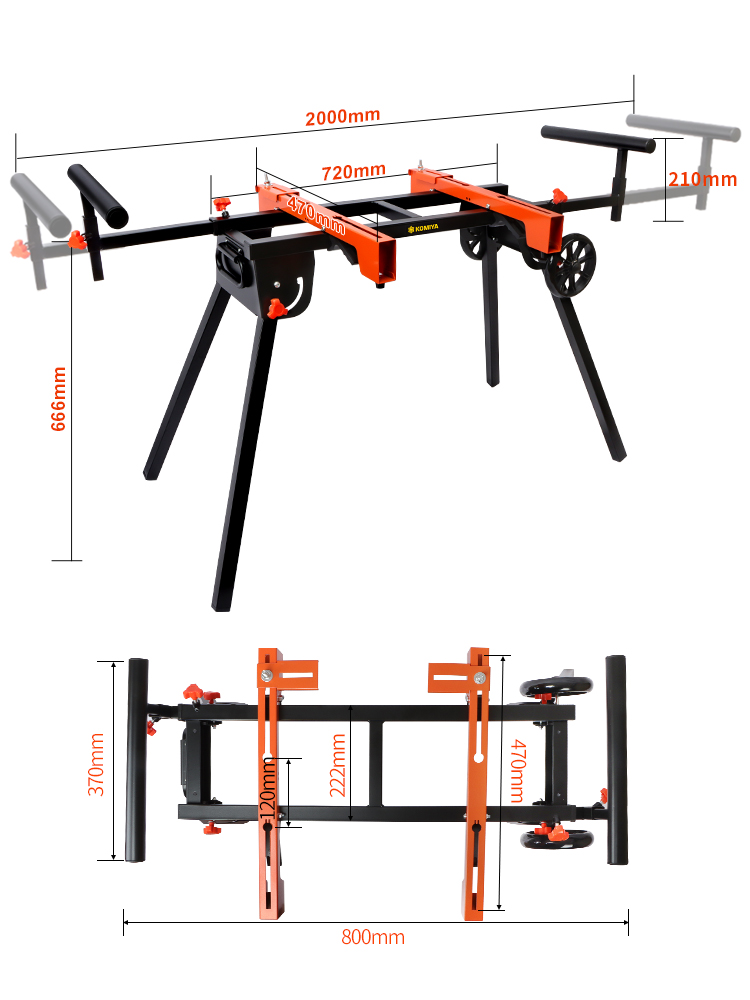 Stojak na pilarkę ukośną, prze – Workbench Portable Fold recenzja i cena