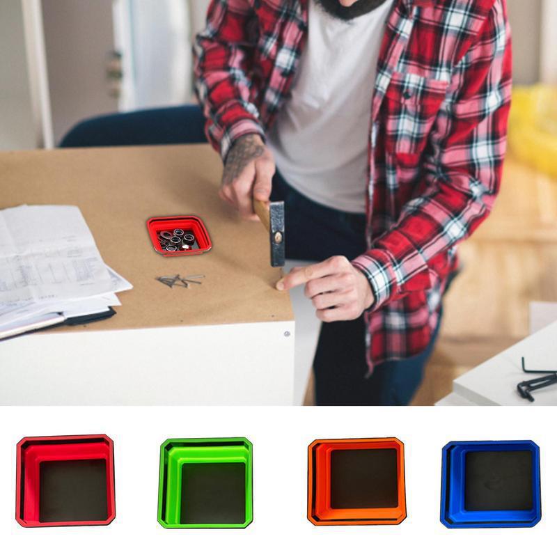 Kolorowa kwadratowa silikonowa – Magnetic Parts Tray recenzja i cena